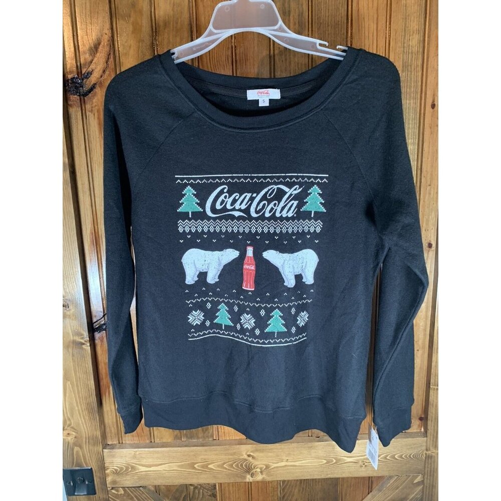 NWT Women's Coca-Cola Sweatshirt Size S Polar Bears Holiday